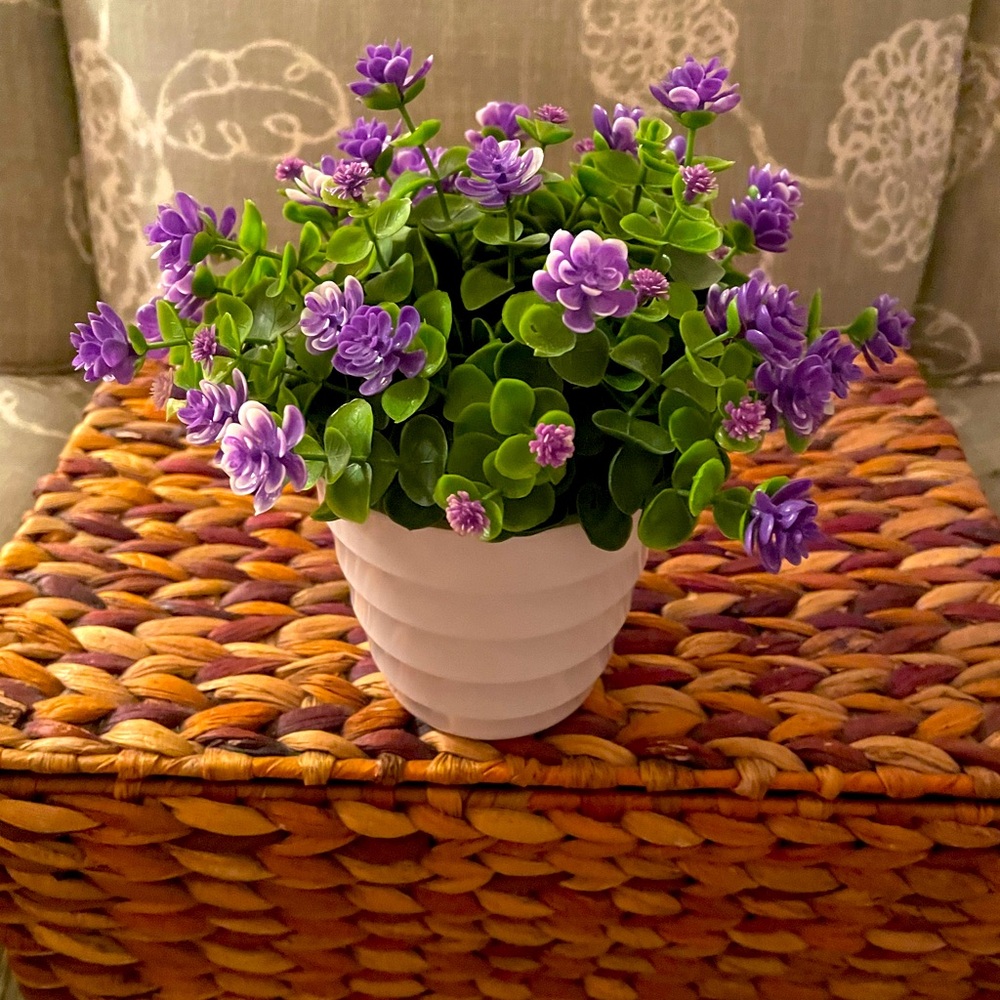 Lovely purple 💜 faux plant 🌱